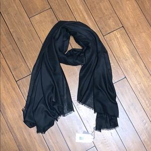 Universal Standard Black Wool Scarf